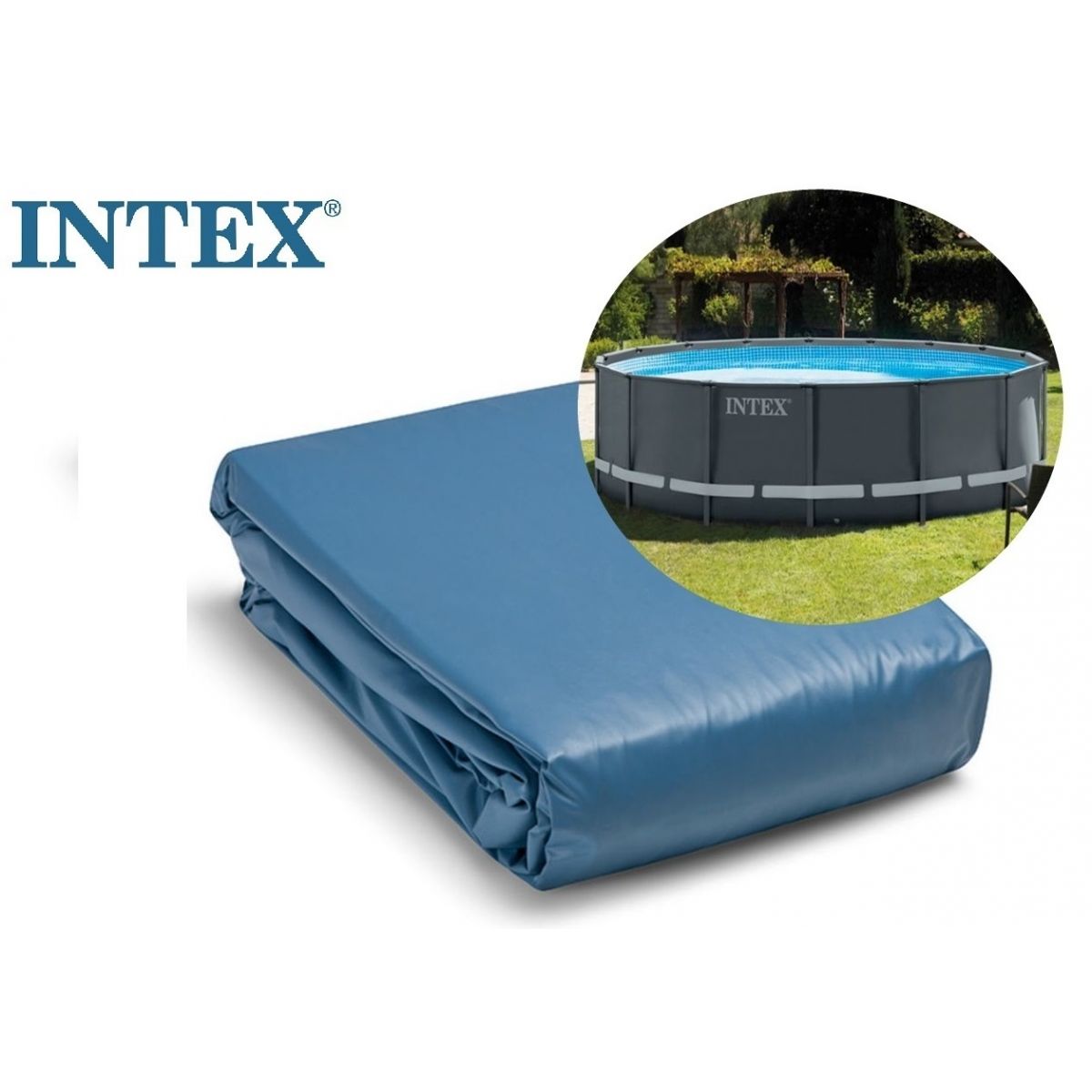 Чаша сменная 7,32 х 1,32 м для каркасного бассейна Ultra Frame INTEX 12439A Чаша сменная 7,32 х 1,32 м для каркасного бассейна Ultra Frame INTEX 12439A